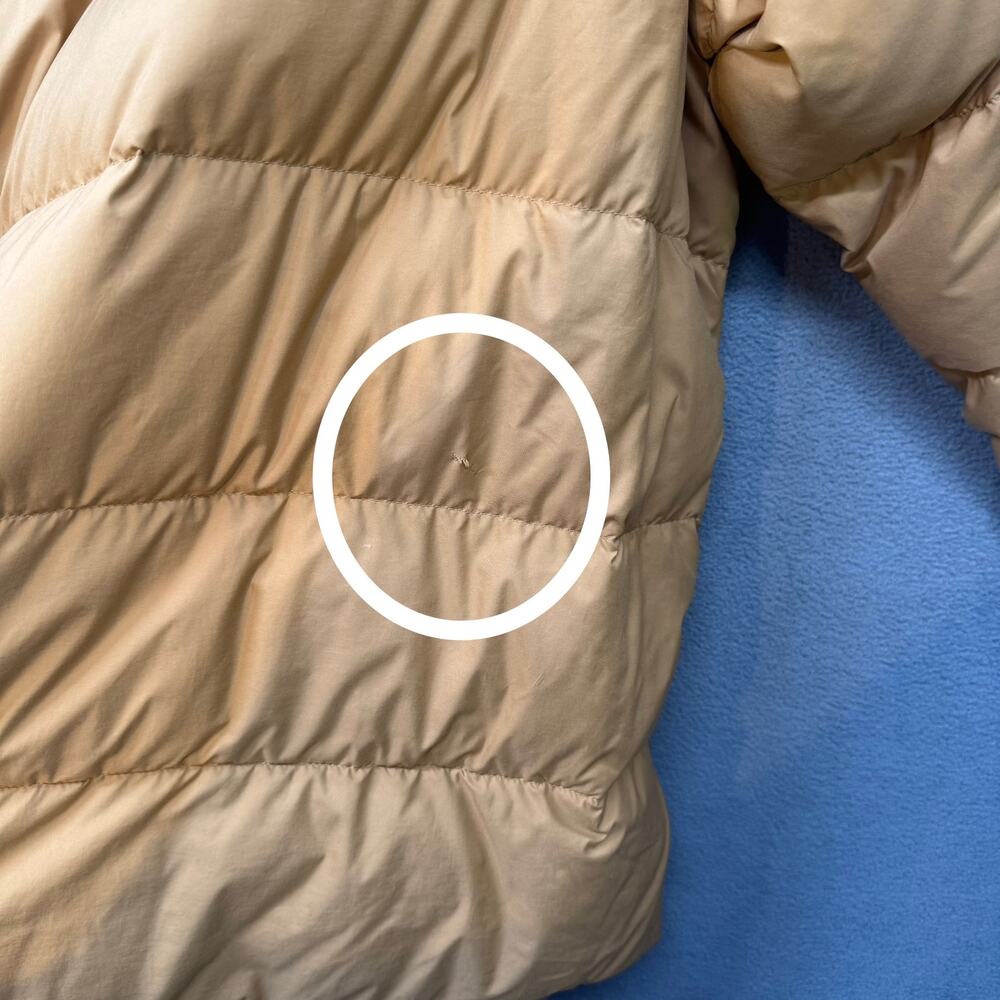 Patagonia Mens Silent Down Jacket 27930 Nest Brown Small Hidden Hood Full Zip - Picture 9 of 16